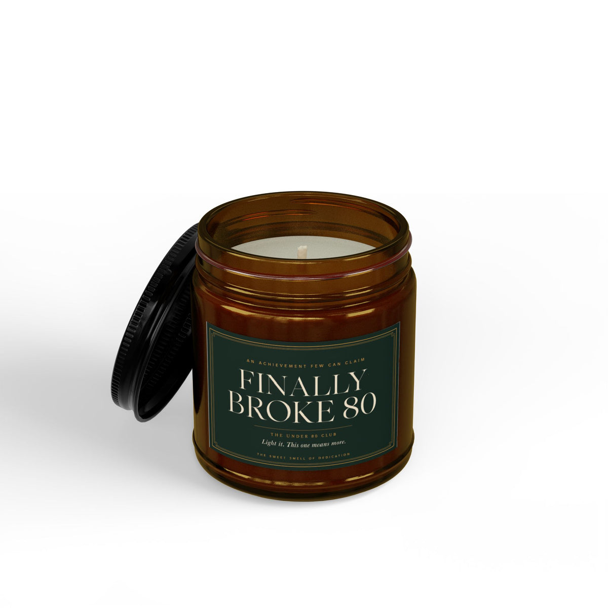 Broke 80 Golf Candle | Gift for Golfers | Soy Wax | 4oz & 9oz