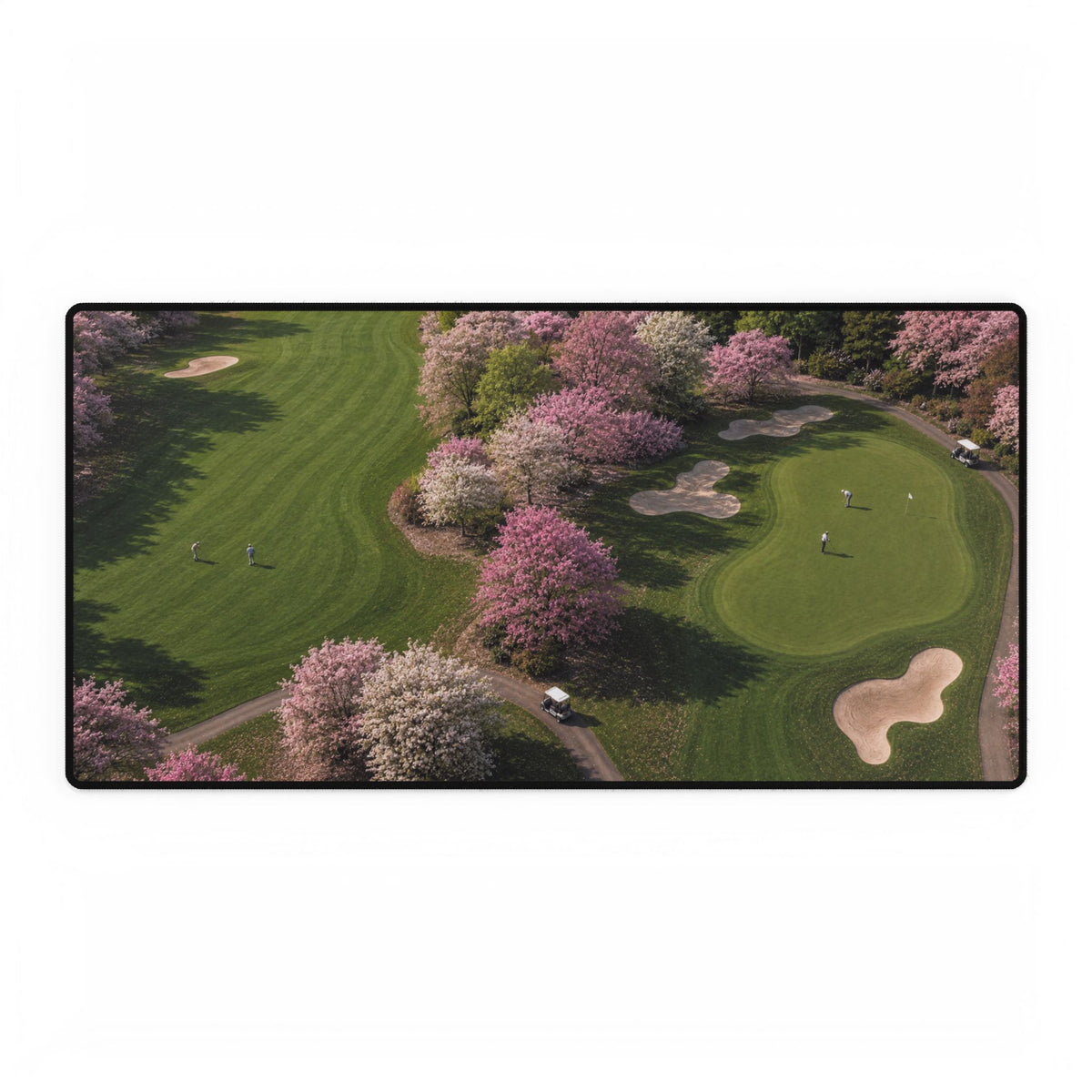 Cherry Blossom Fairway Golf Mouse Pad