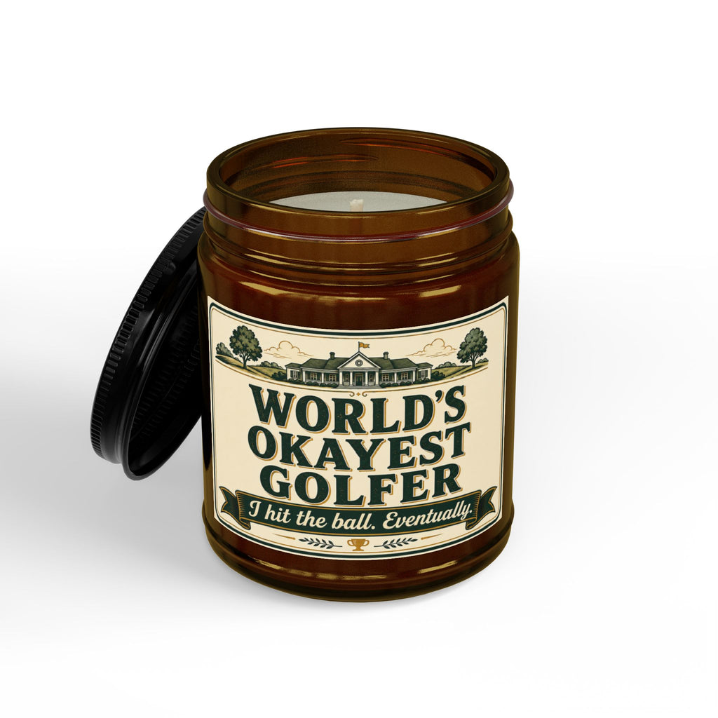 World's Okayest Golfer Candle | Funny Golf Gift | Soy Wax | 4oz & 9oz