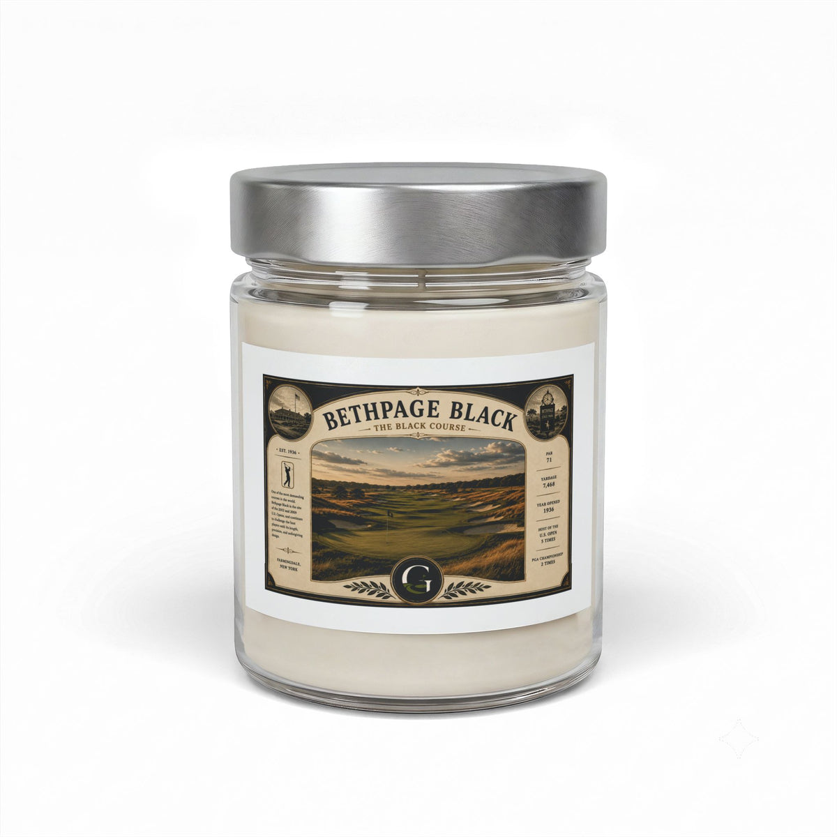 Bethpage Black Golf Course Candle | New York Golf in a Jar | Soy Wax | 9oz
