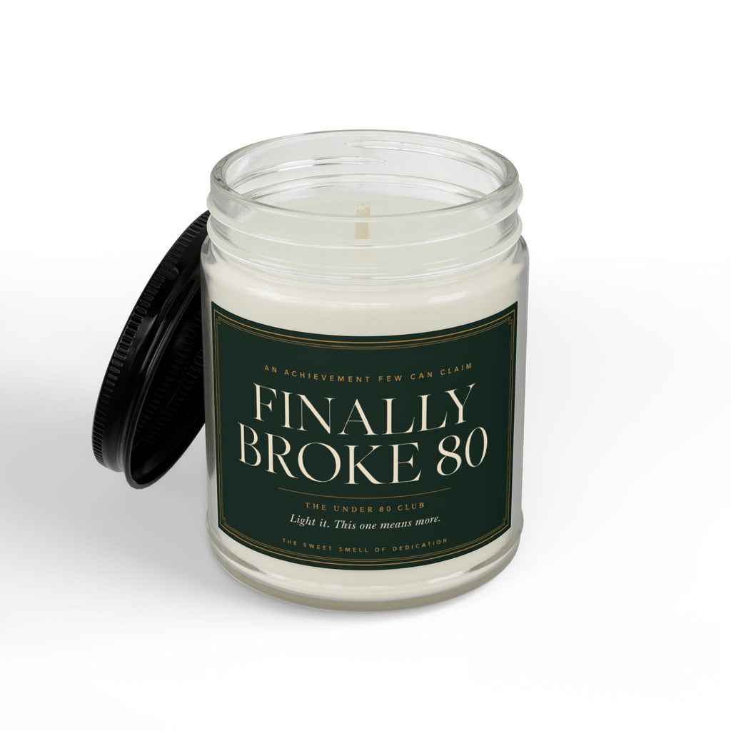 Broke 80 Golf Candle | Gift for Golfers | Soy Wax | 4oz & 9oz