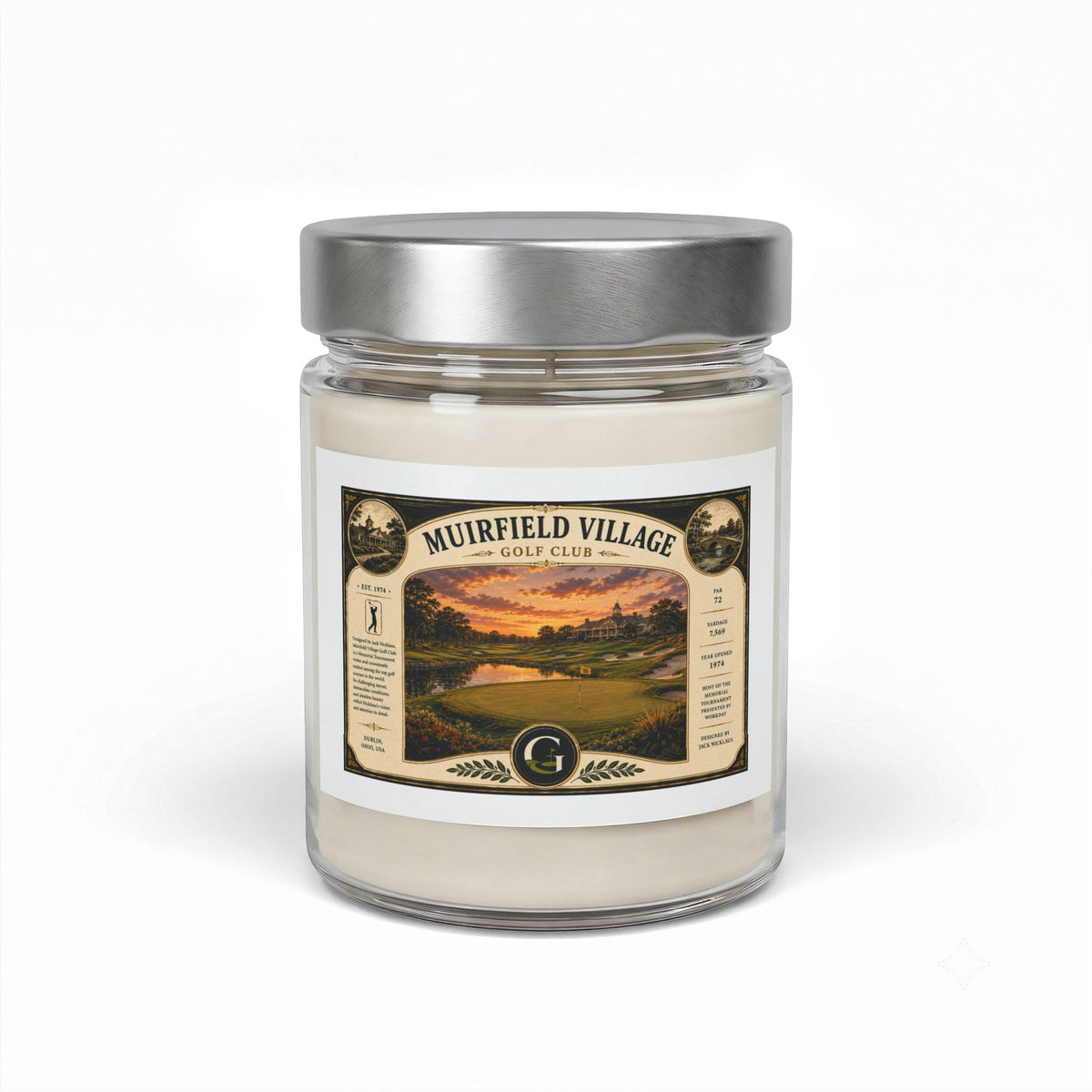 Muirfield Village Golf Course Candle | Memorial Week in a Jar | Soy Wax | 9oz