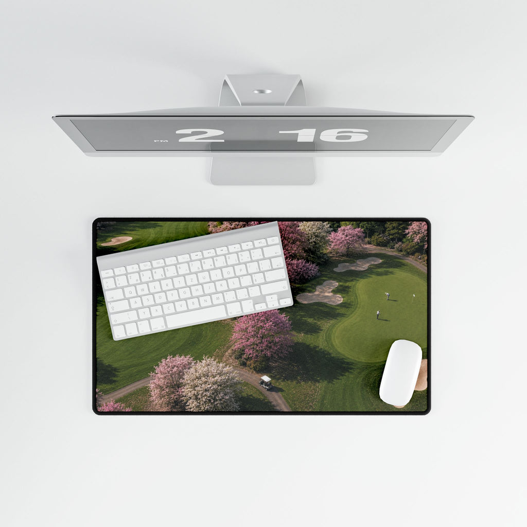 Cherry Blossom Fairway Golf Mouse Pad