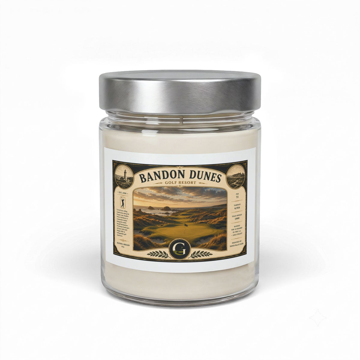 Bandon Dunes Golf Course Candle | Oregon Coast Golf in a Jar | Soy Wax | 9oz