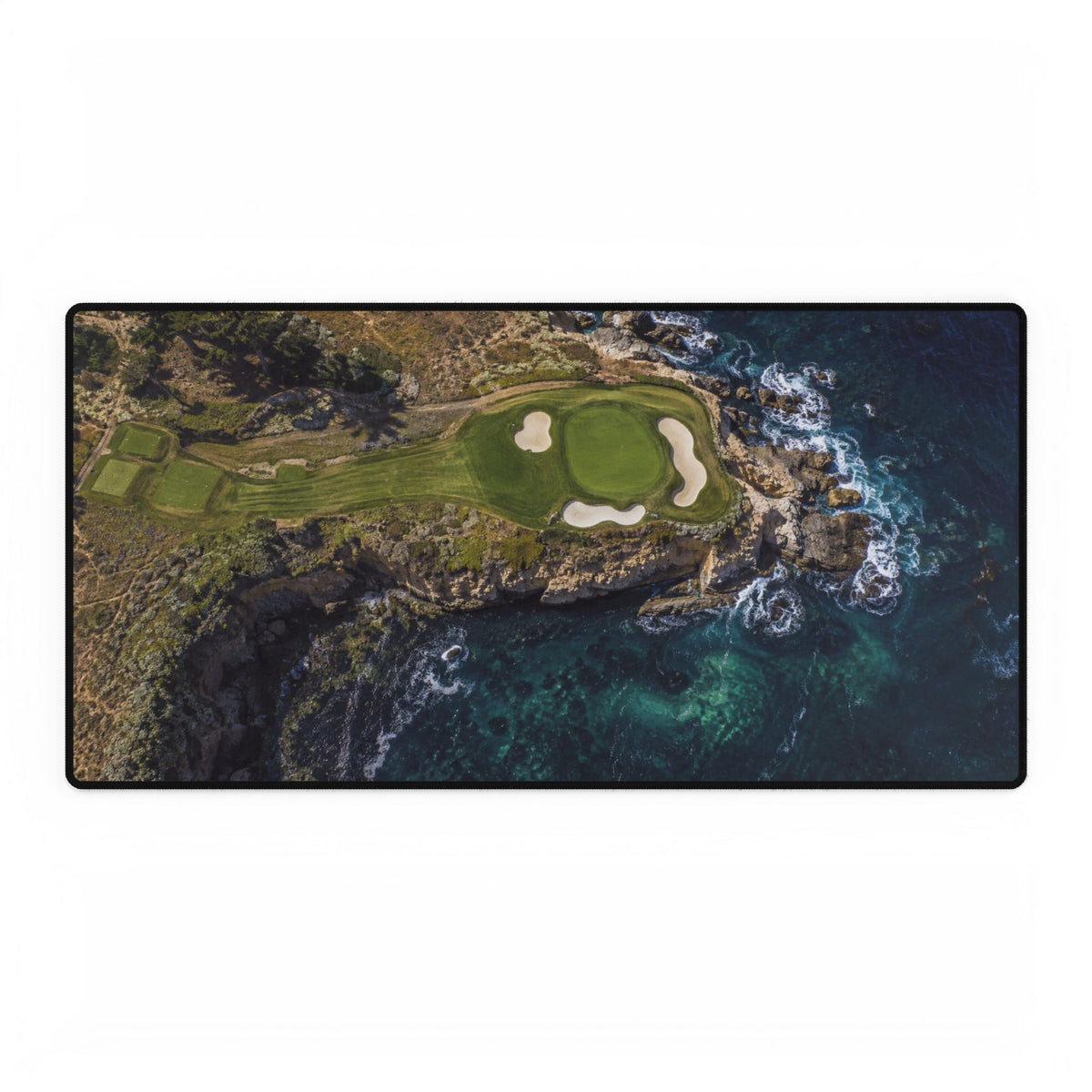 Ocean Cliff Green Golf Mouse Pad