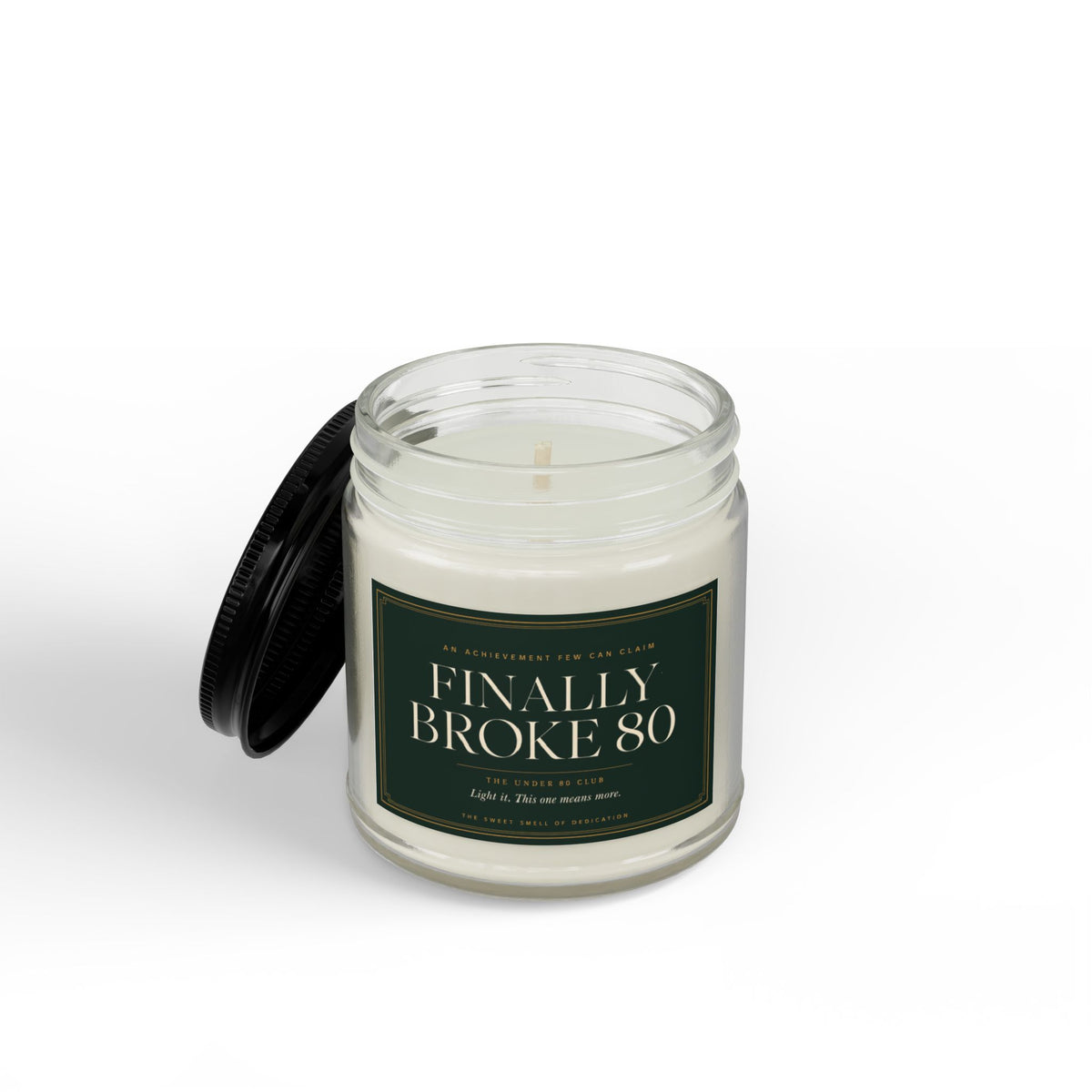 Broke 80 Golf Candle | Gift for Golfers | Soy Wax | 4oz & 9oz