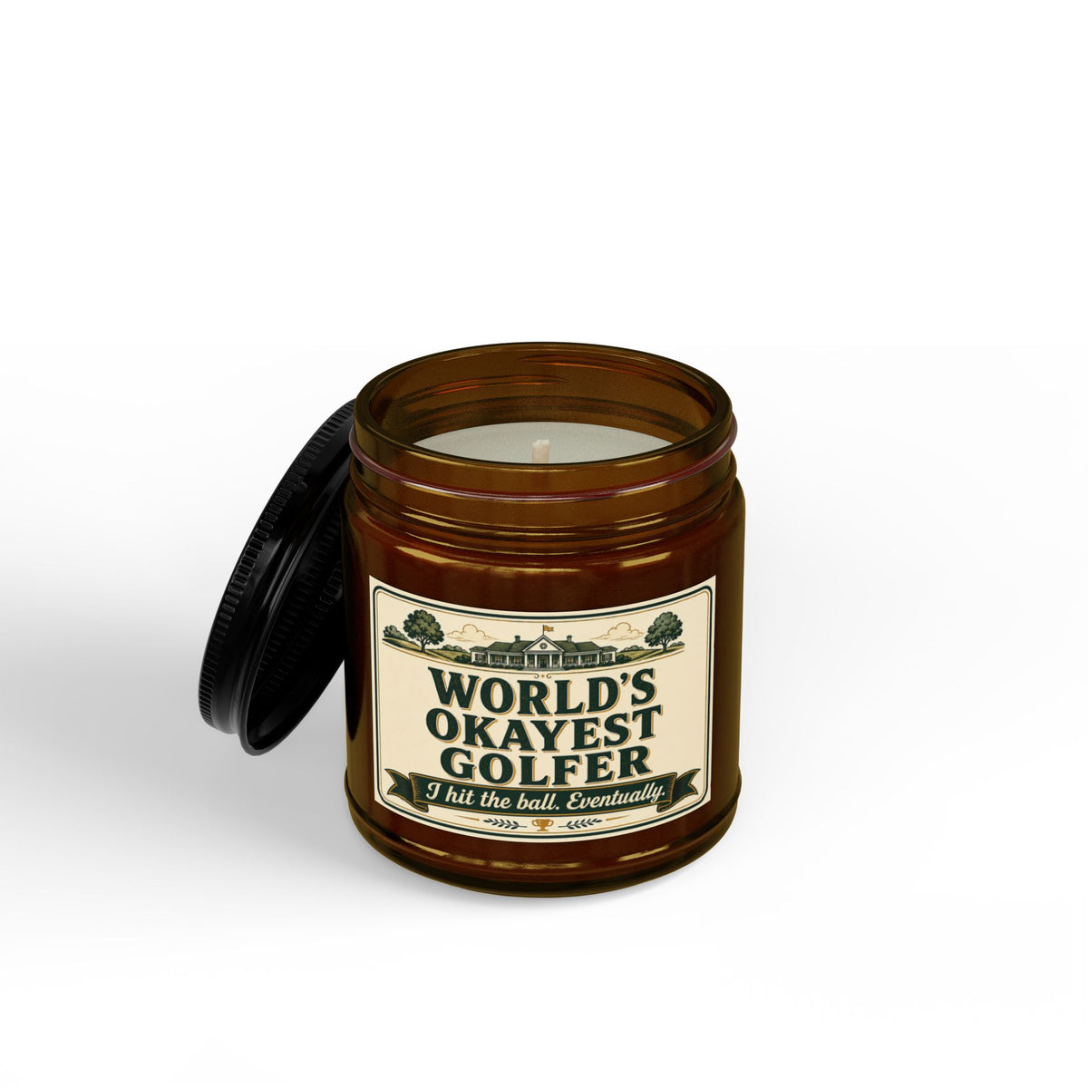 World's Okayest Golfer Candle | Funny Golf Gift | Soy Wax | 4oz & 9oz