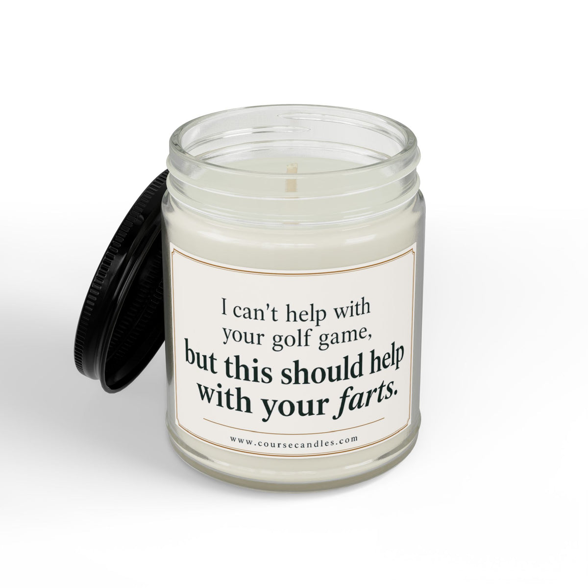 Should Help with Farts | Funny Golf Candle | Soy Wax | 4oz & 9oz
