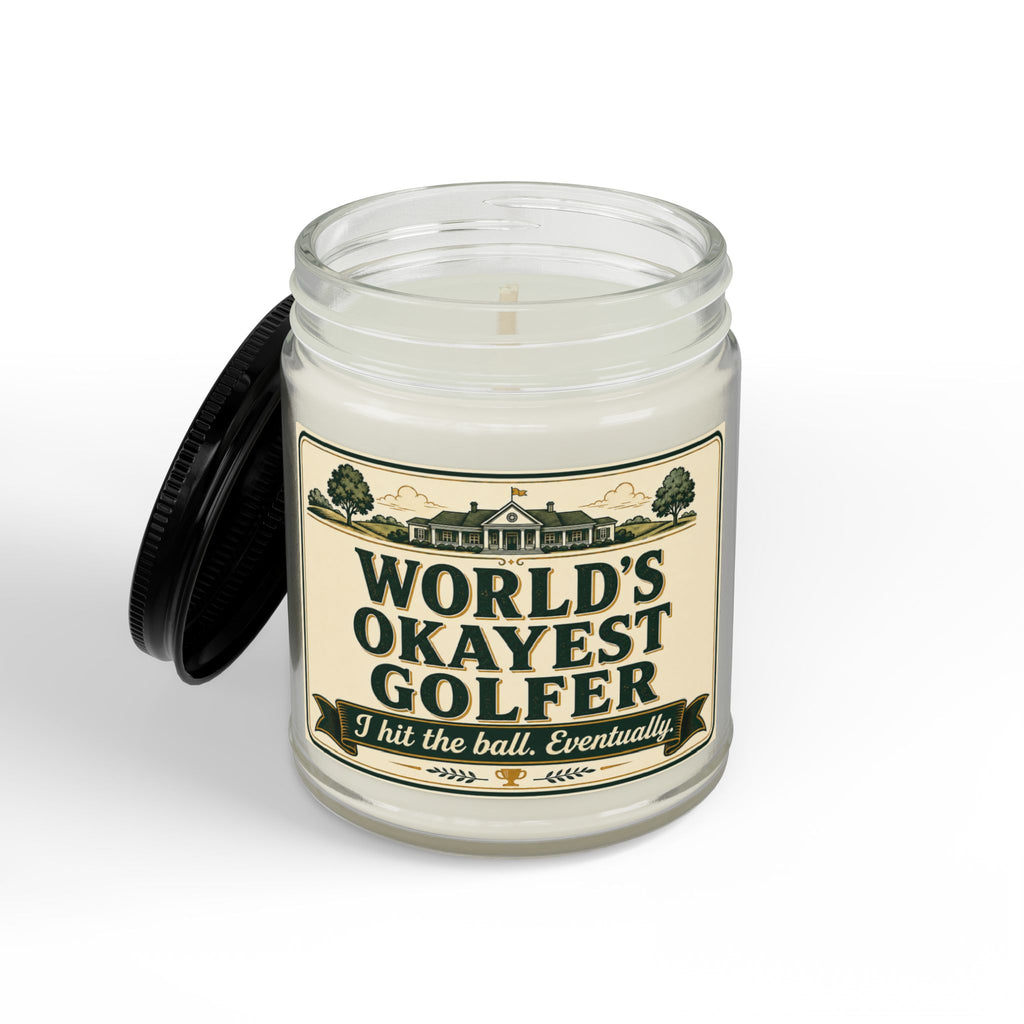 World's Okayest Golfer Candle | Funny Golf Gift | Soy Wax | 4oz & 9oz