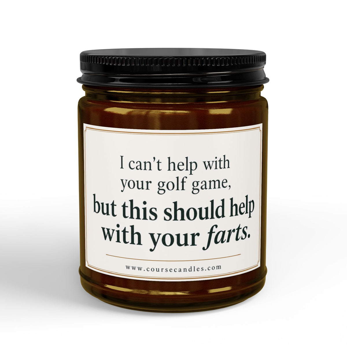 Should Help with Farts | Funny Golf Candle | Soy Wax | 4oz & 9oz