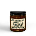 World's Okayest Golfer Candle | Funny Golf Gift | Soy Wax | 4oz & 9oz