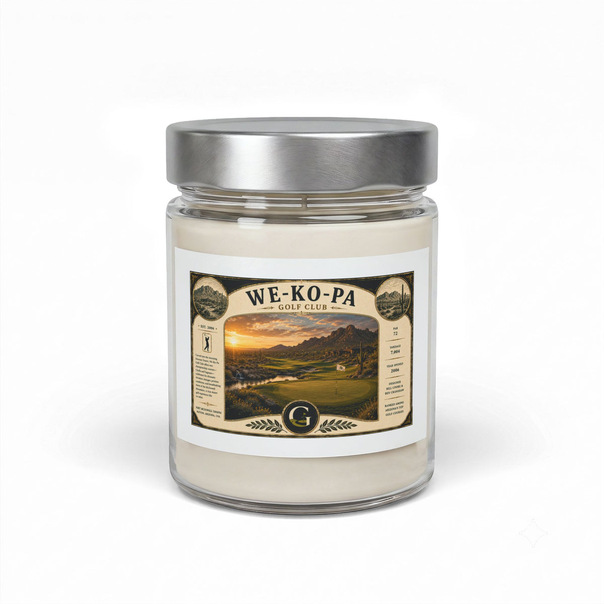 We-Ko-Pa Golf Course Candle | Scottsdale Desert Golf in a Jar | Soy Wax | 9oz