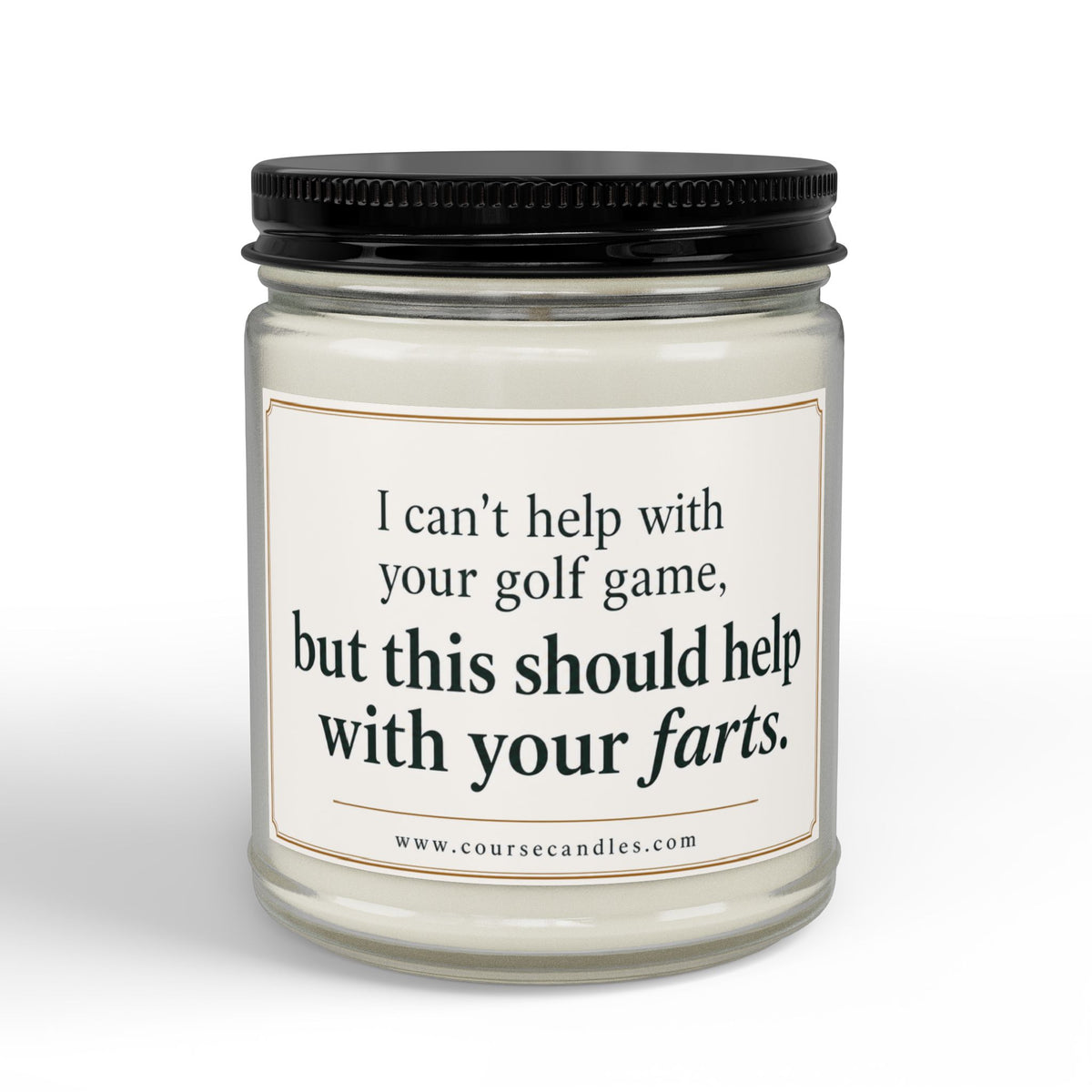 Should Help with Farts | Funny Golf Candle | Soy Wax | 4oz & 9oz