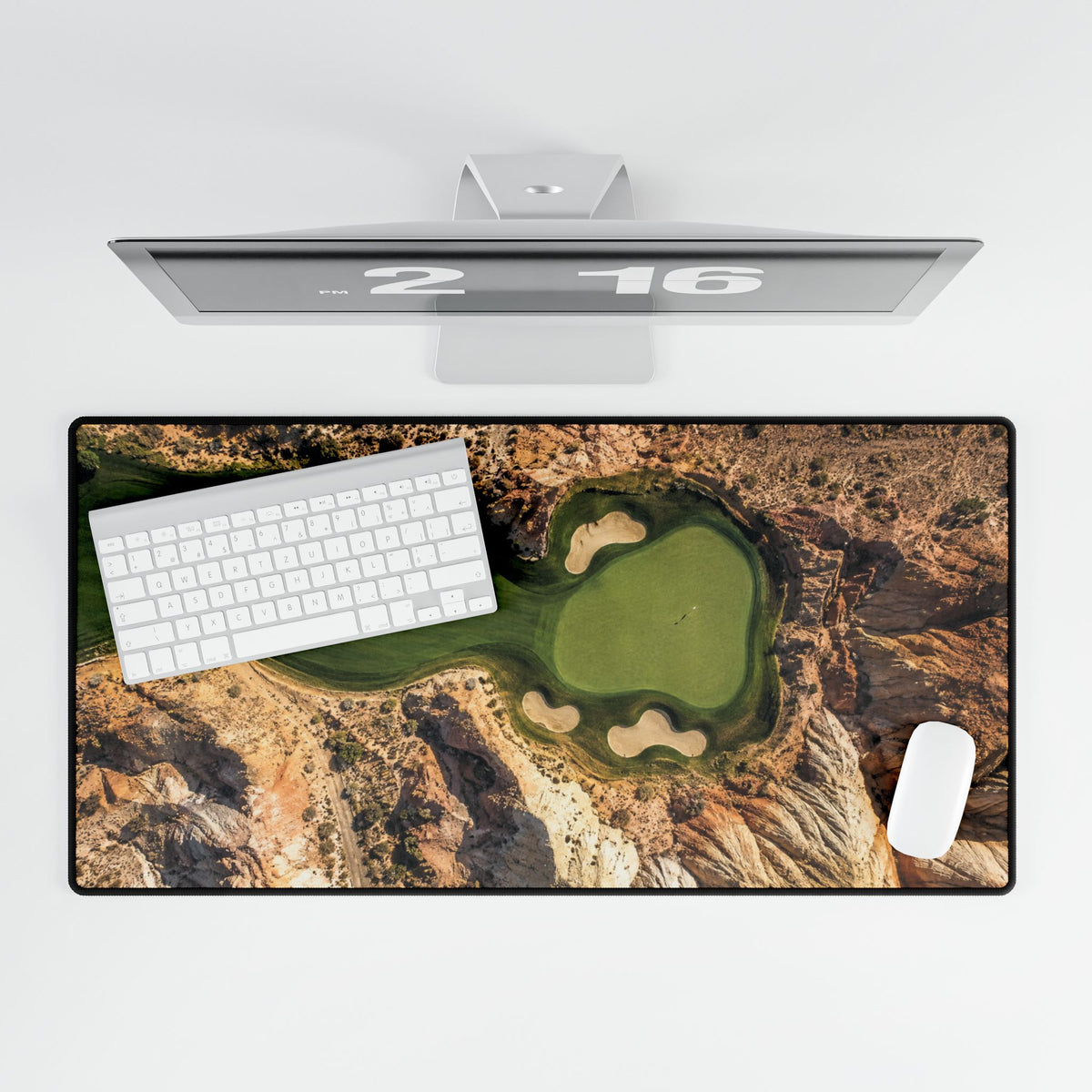 Desert Canyon Green Golf Mouse Pad