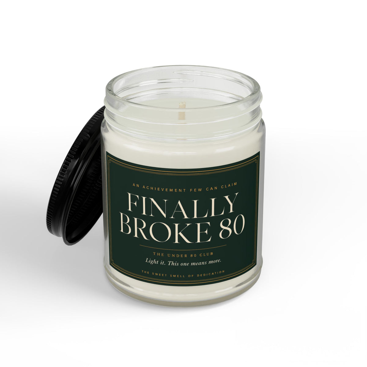 Broke 80 Golf Candle | Gift for Golfers | Soy Wax | 4oz & 9oz
