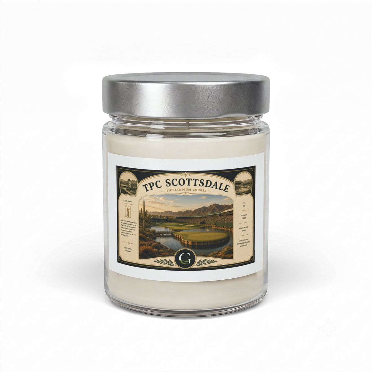 TPC Scottsdale Golf Course Candle | Waste Management Phoenix Open in a Jar | Soy Wax | 9oz