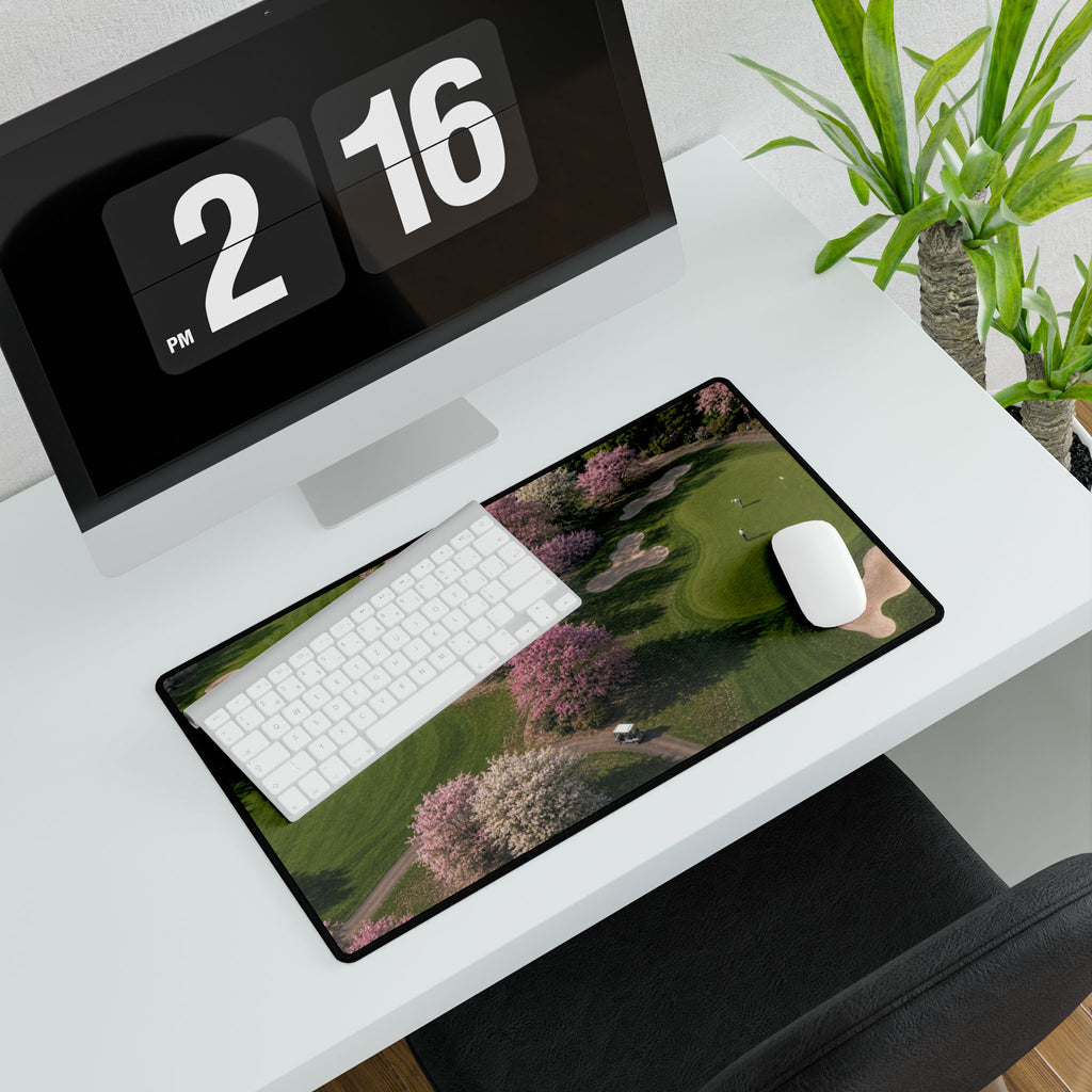 Cherry Blossom Fairway Golf Mouse Pad