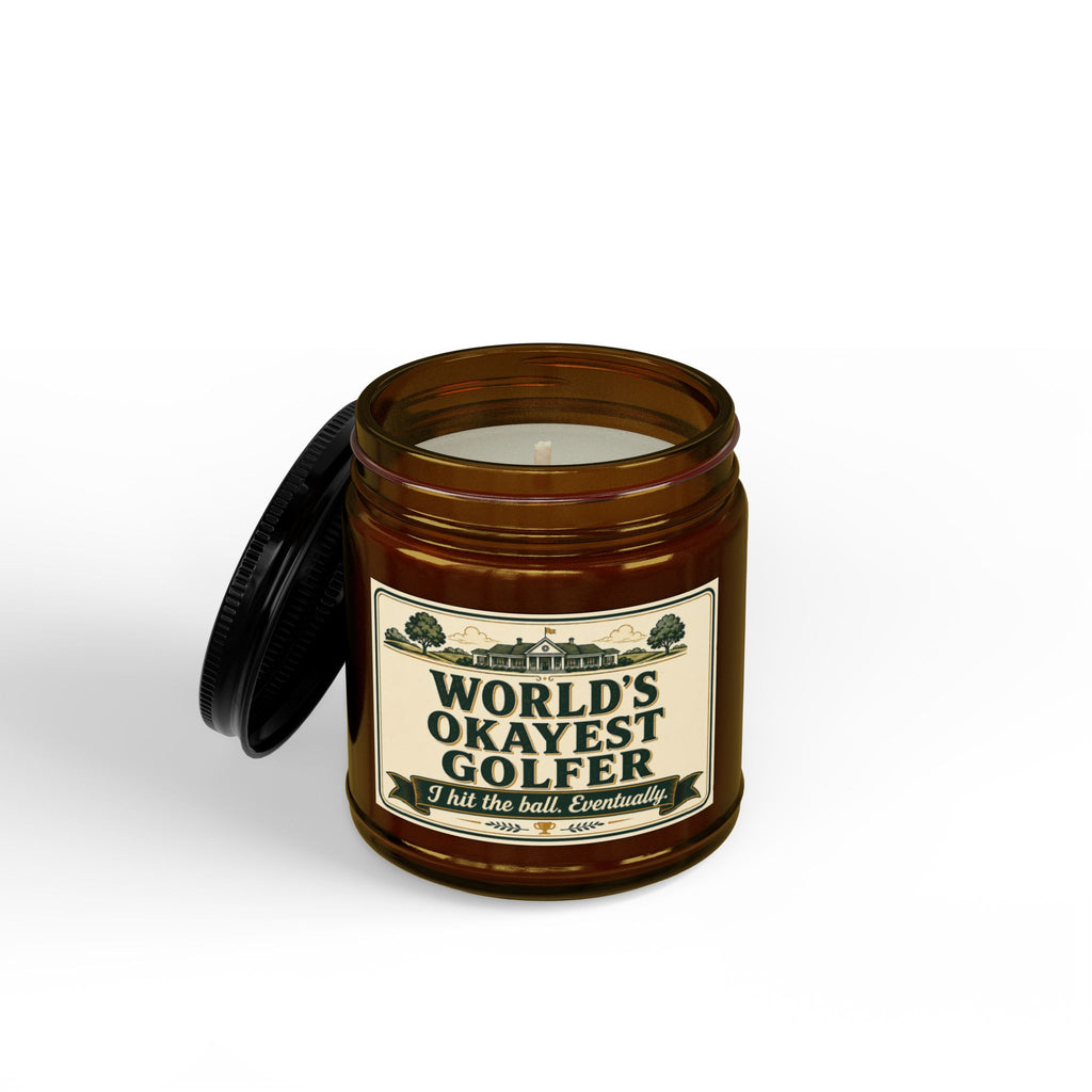World's Okayest Golfer Candle | Funny Golf Gift | Soy Wax | 4oz & 9oz