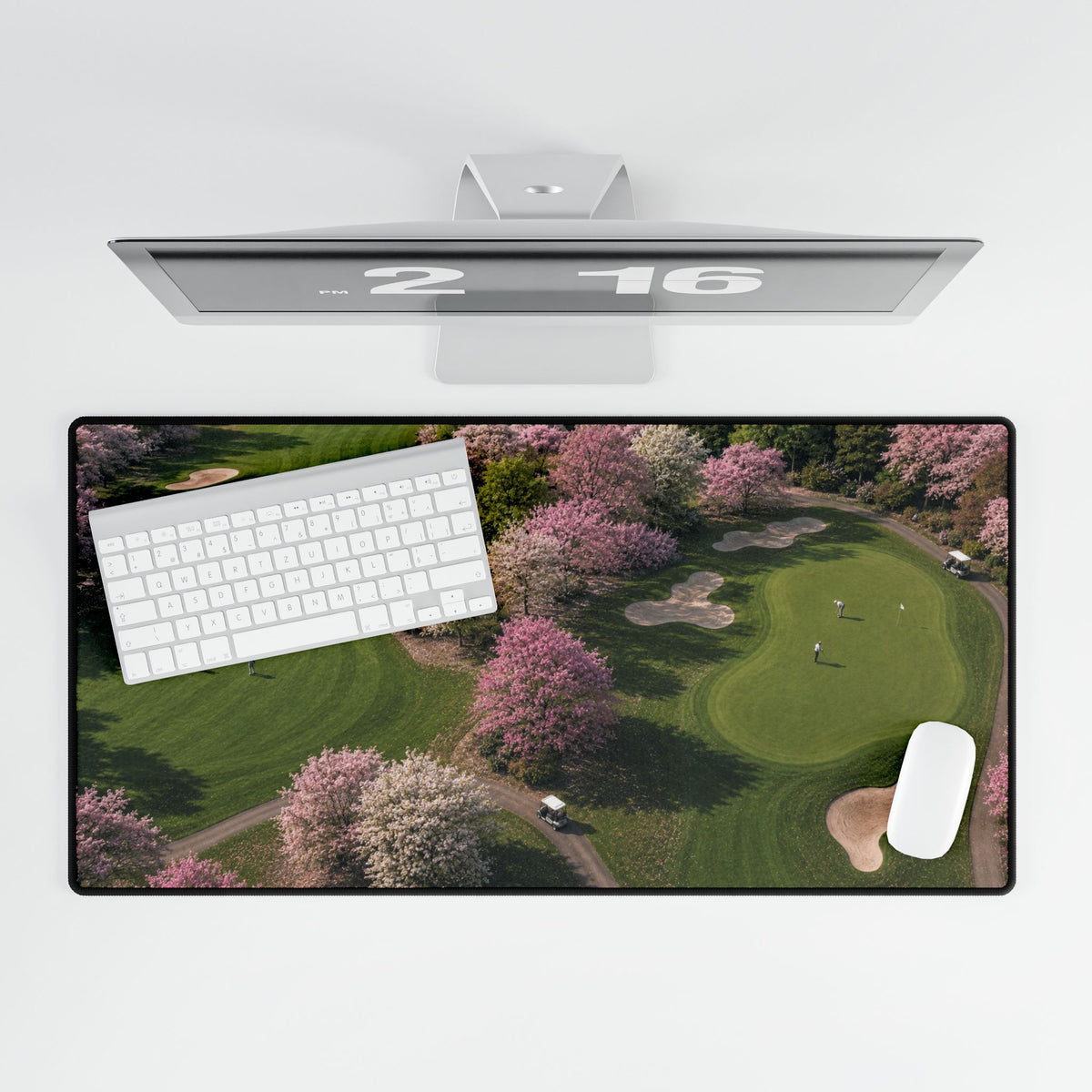 Cherry Blossom Fairway Golf Mouse Pad