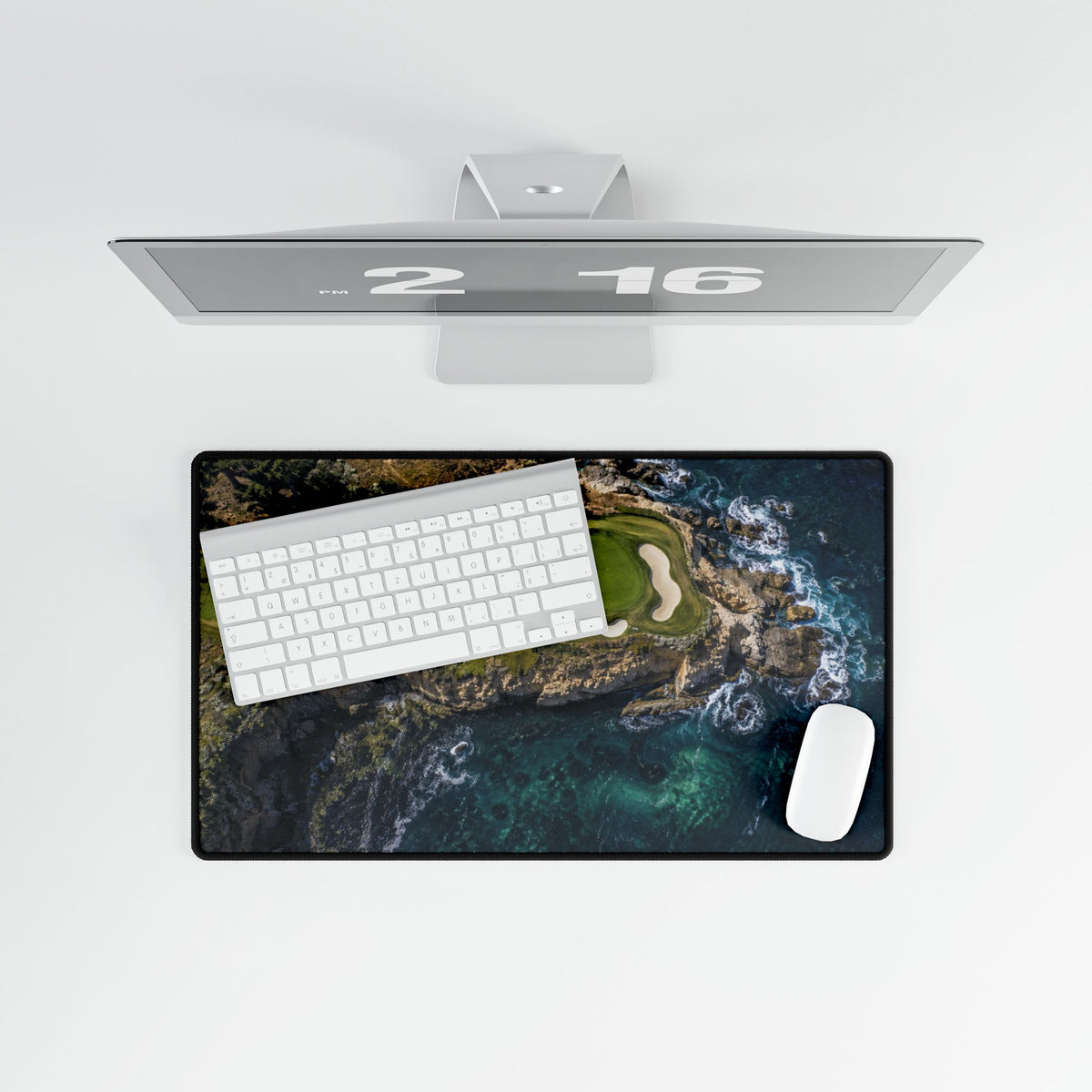 Ocean Cliff Green Golf Mouse Pad