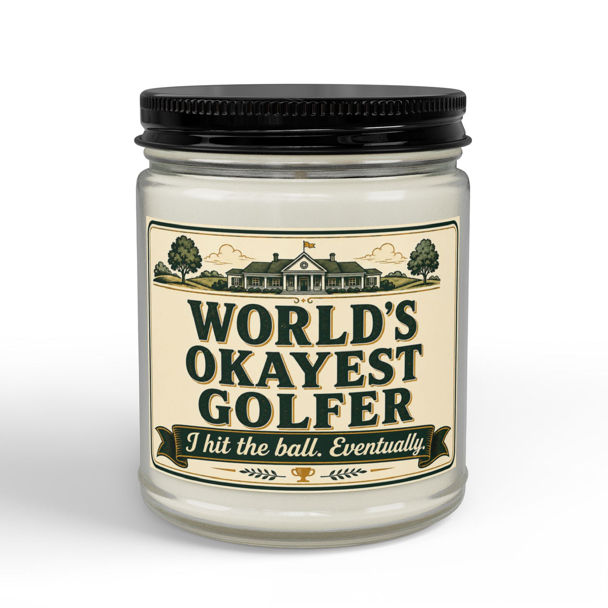 World's Okayest Golfer Candle | Funny Golf Gift | Soy Wax | 4oz & 9oz