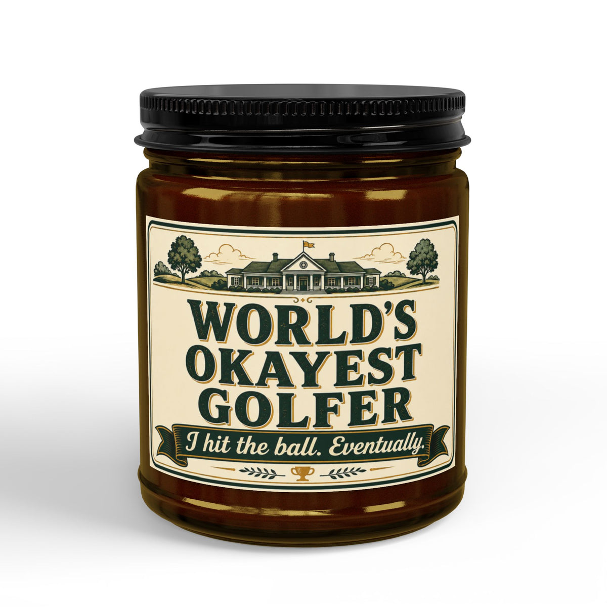 World's Okayest Golfer Candle | Funny Golf Gift | Soy Wax | 4oz & 9oz
