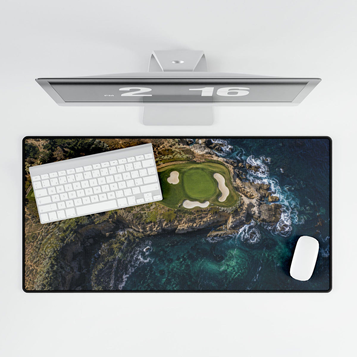 Ocean Cliff Green Golf Mouse Pad