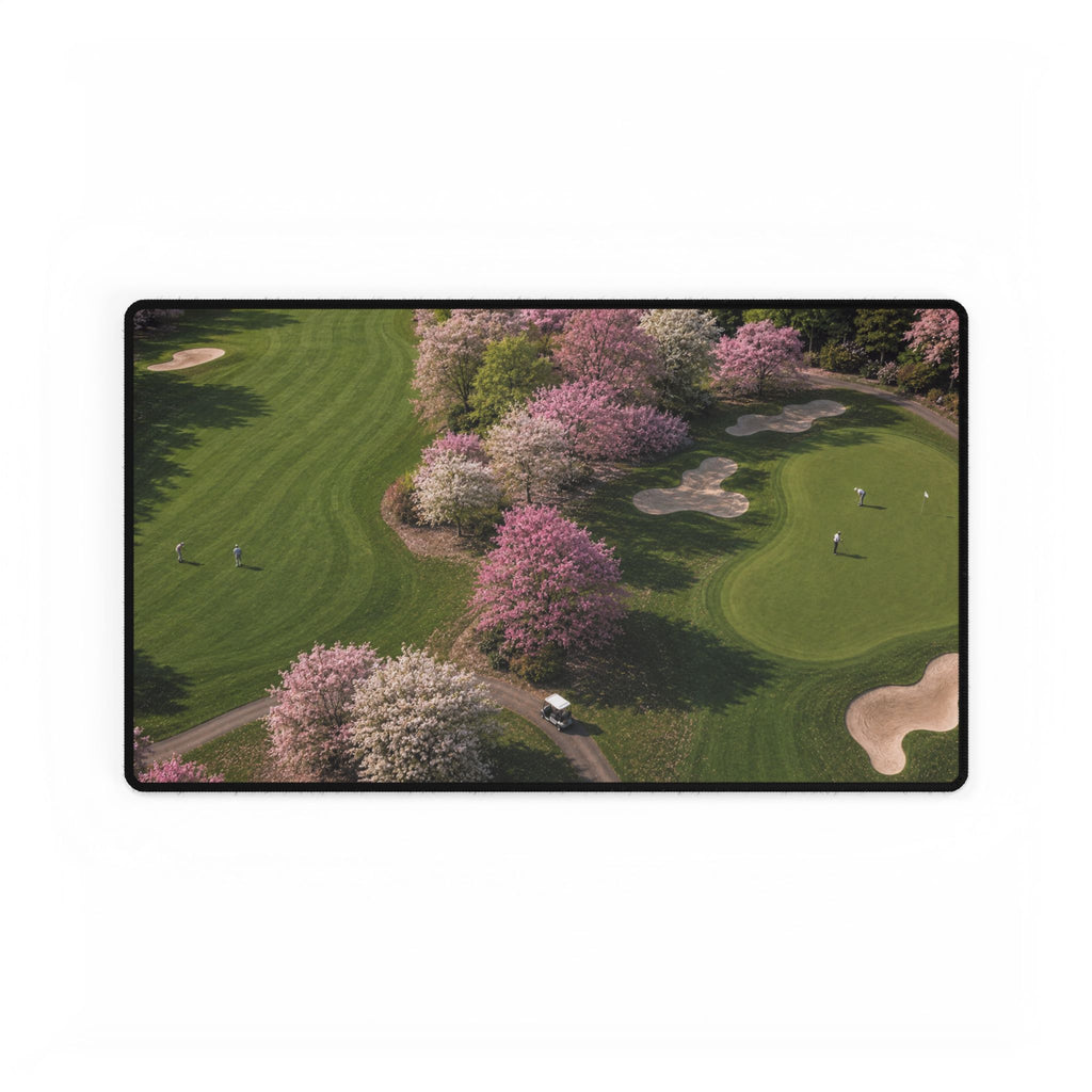Cherry Blossom Fairway Golf Mouse Pad