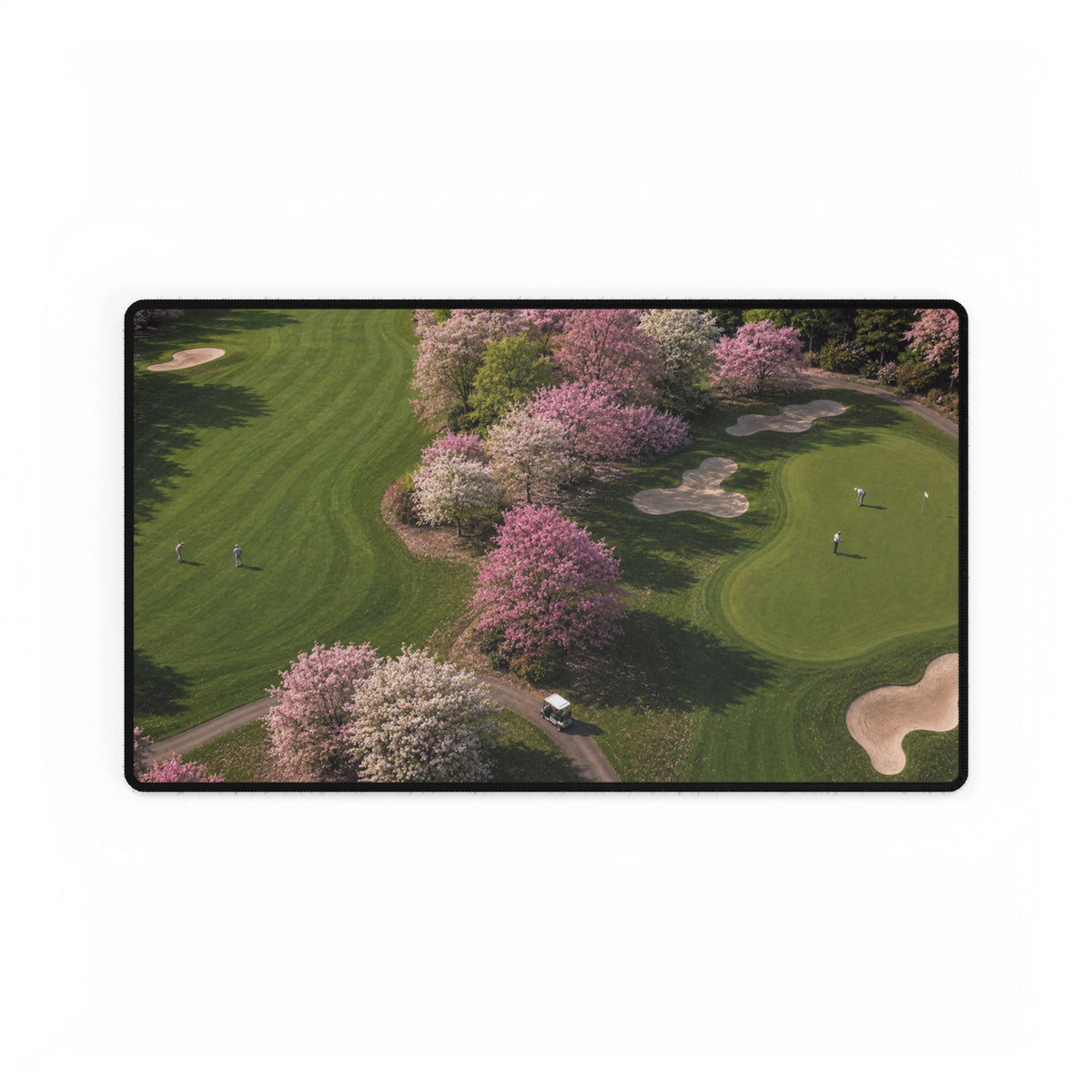 Cherry Blossom Fairway Golf Mouse Pad