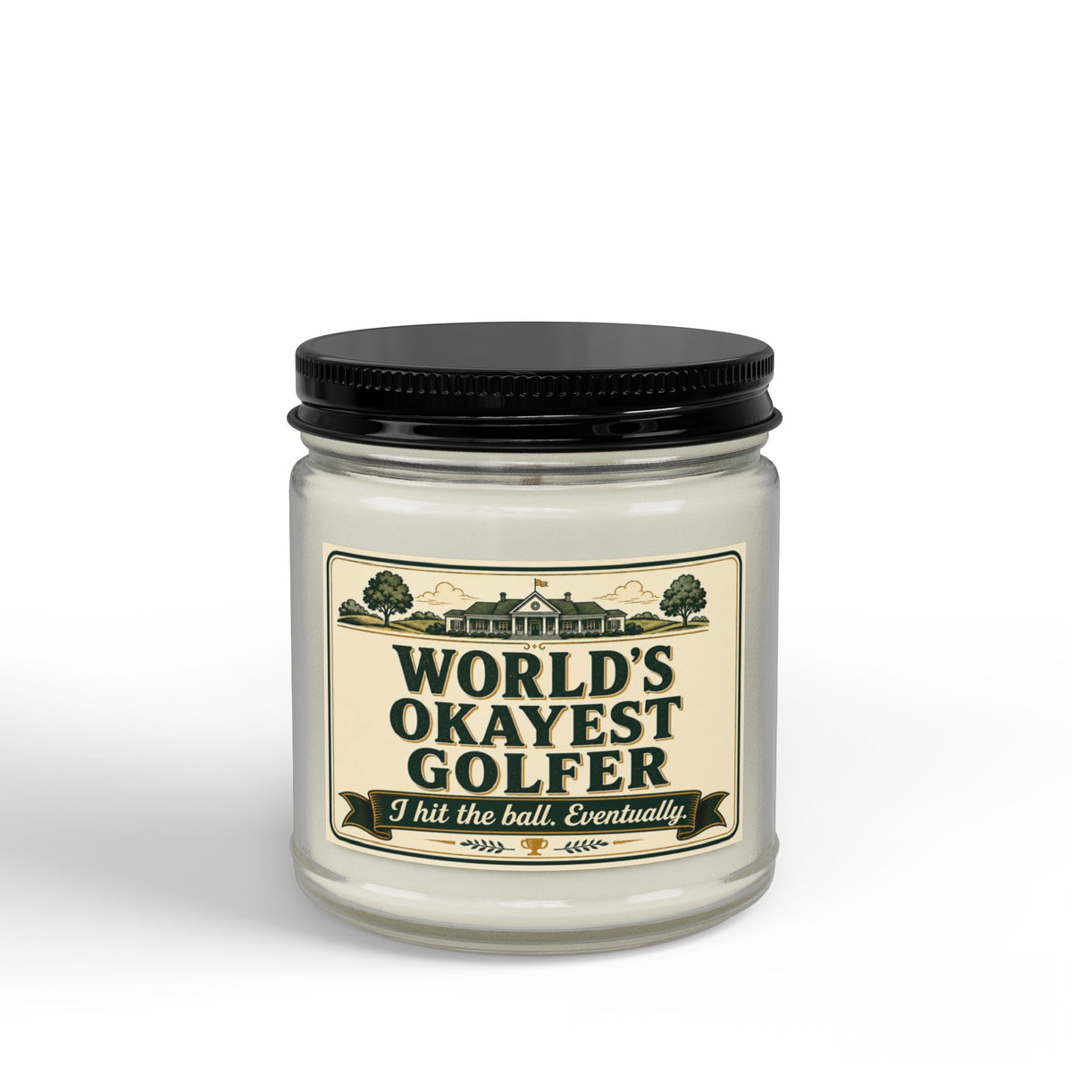 World's Okayest Golfer Candle | Funny Golf Gift | Soy Wax | 4oz & 9oz