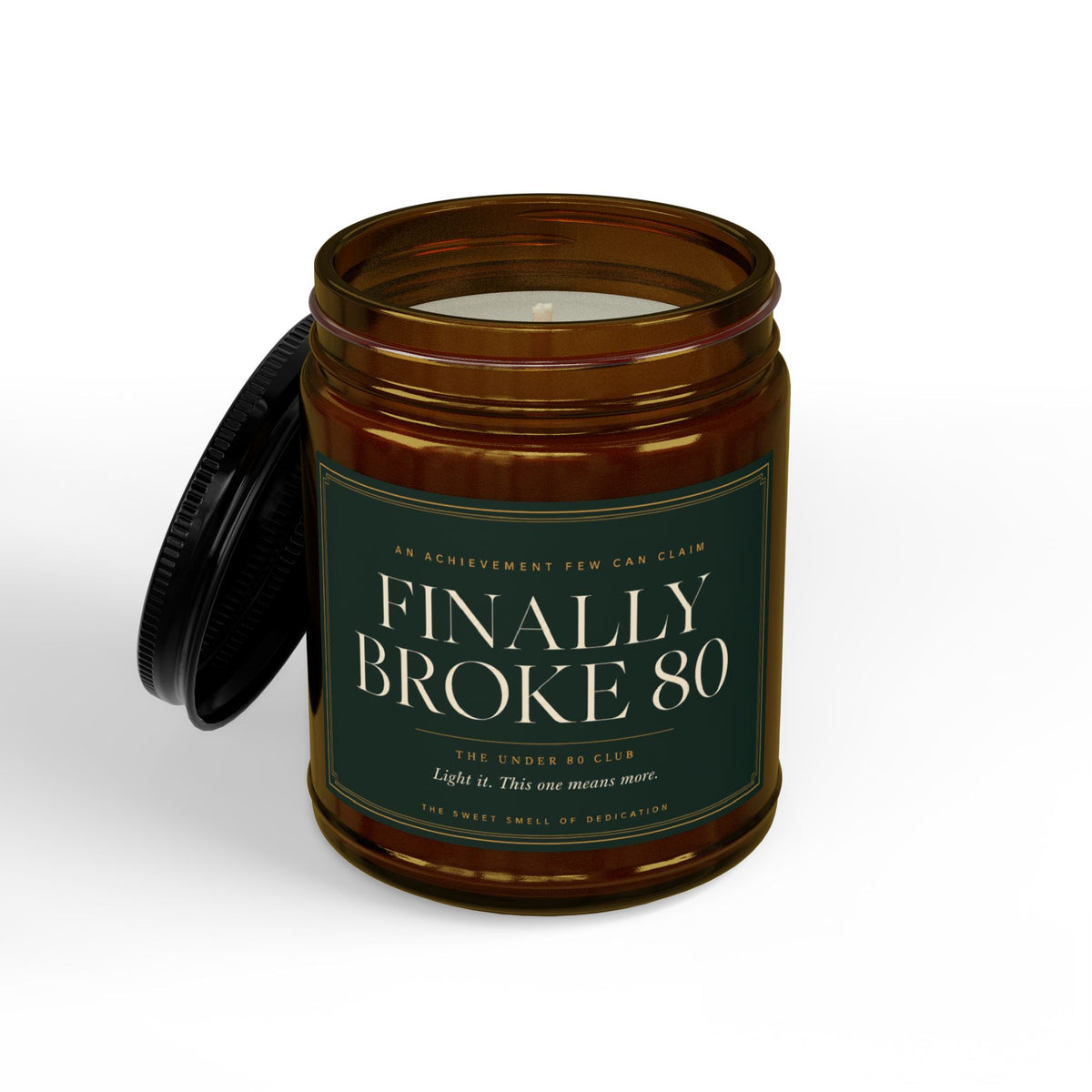 Broke 80 Golf Candle | Gift for Golfers | Soy Wax | 4oz & 9oz